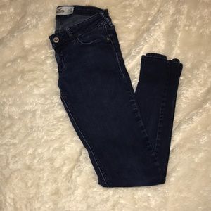 Dark Blue Skinny Jeans | Hollister